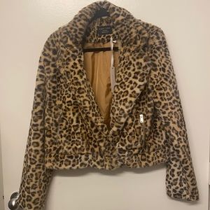 Love Tree Faux Fur Jacket